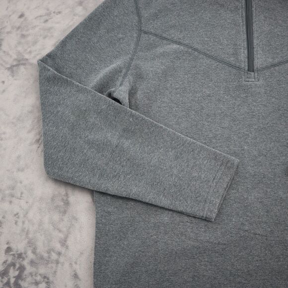 Magellan Outdoors Sweater Mens L Gray Loose Fit Long Sleeve Chest Zip Pullover - Picture 11 of 16